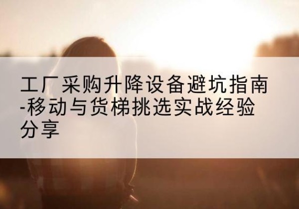 墨江移动式升降机怎么选-工厂采购升降设备避坑指南-移动与货梯挑选实战经验分享